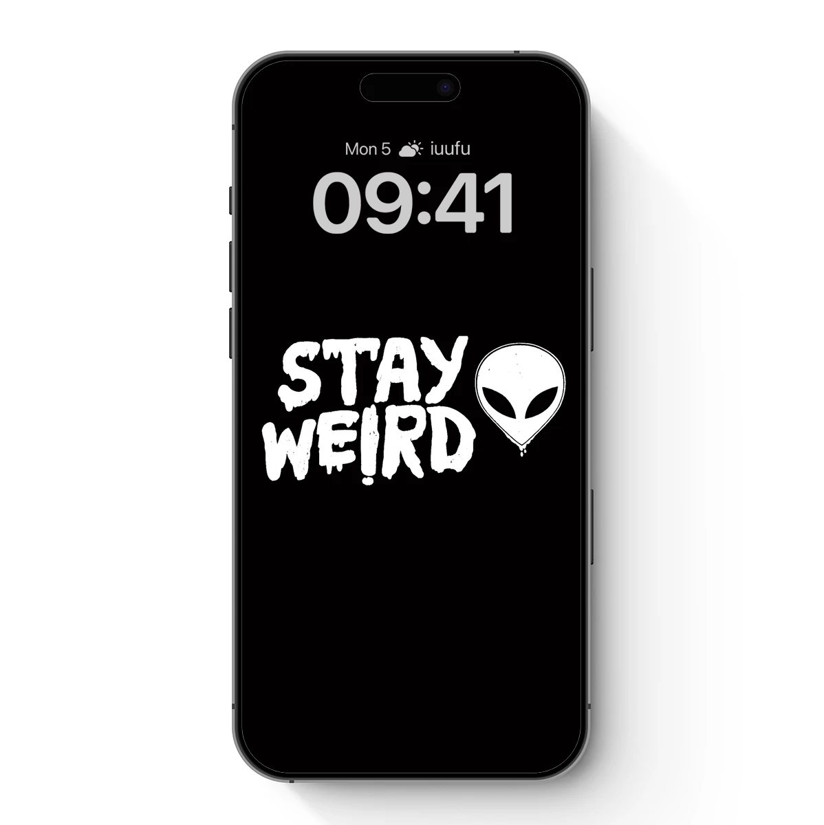 Alien Heart: Stay Weird Typographic Art Alien Heart: Stay Weird Typographic Art