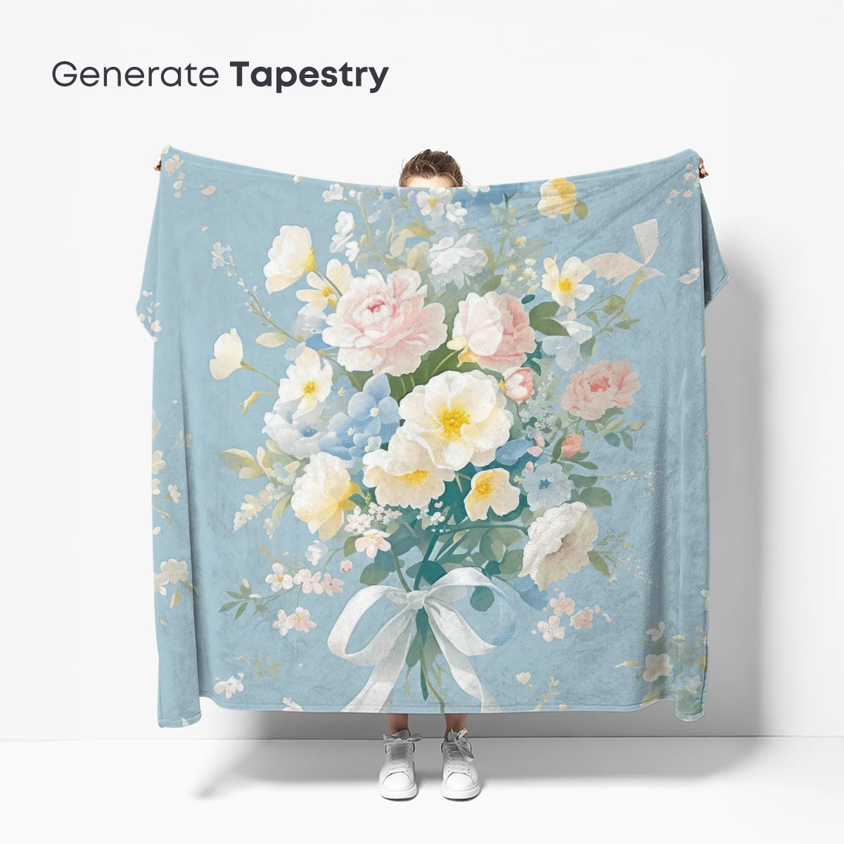 Ethereal Bouquet: Soft Pastel Floral Harmony - Image 5