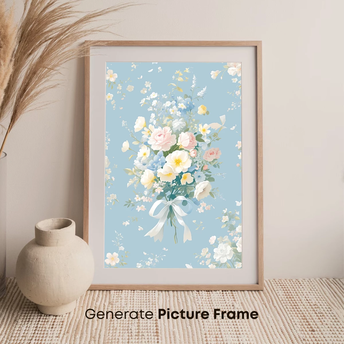 Ethereal Bouquet: Soft Pastel Floral Harmony - Image 7