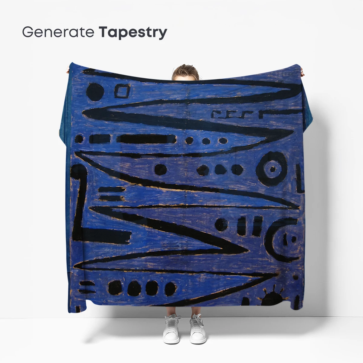 Blue Abstract Odyssey: Dynamic Waves and Celestial Forms - Image 5