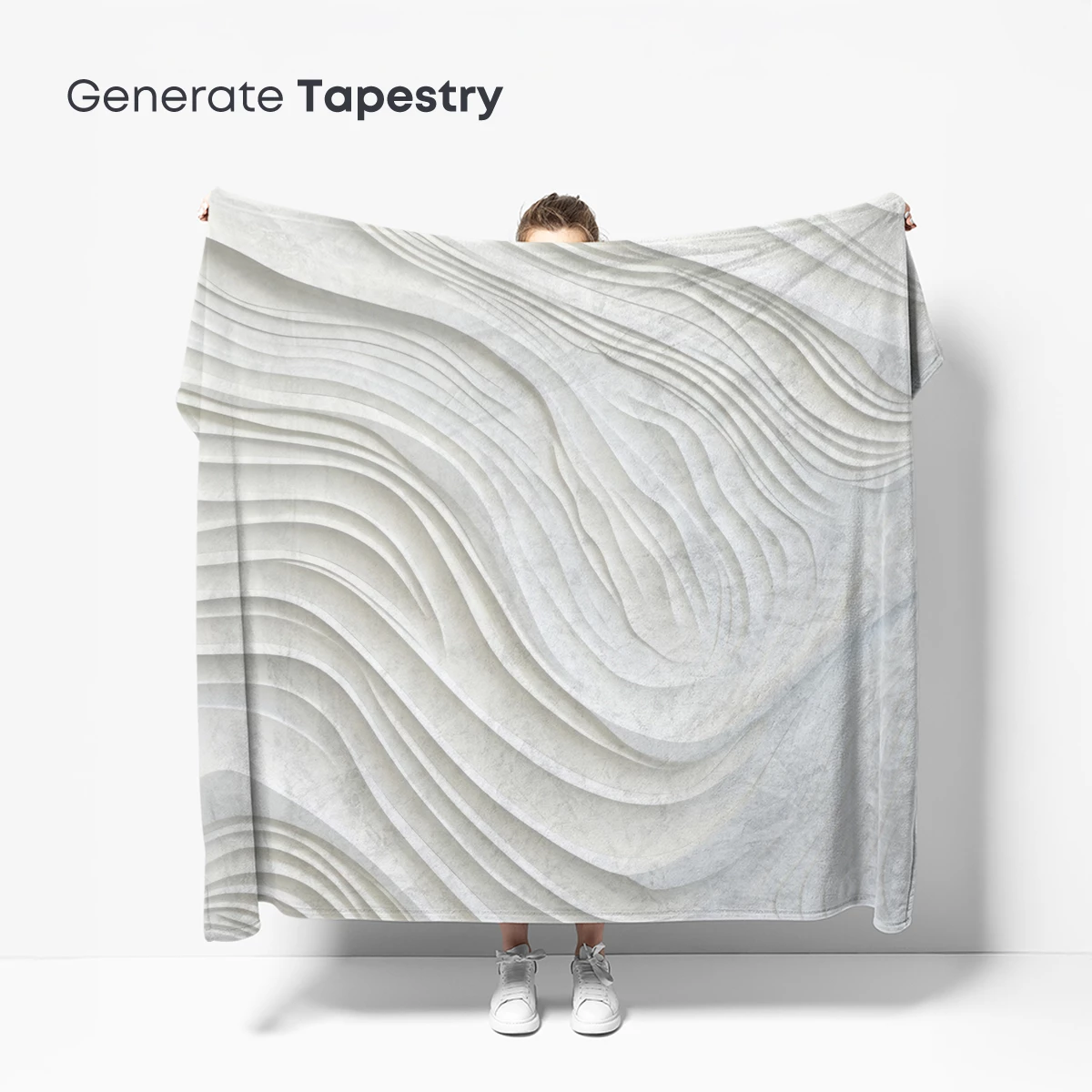 Elegant White Waves: A Sculptural Symphony - Image 5