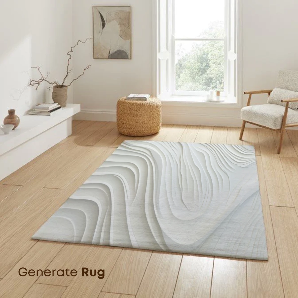 Elegant White Waves: A Sculptural Symphony - Image 6
