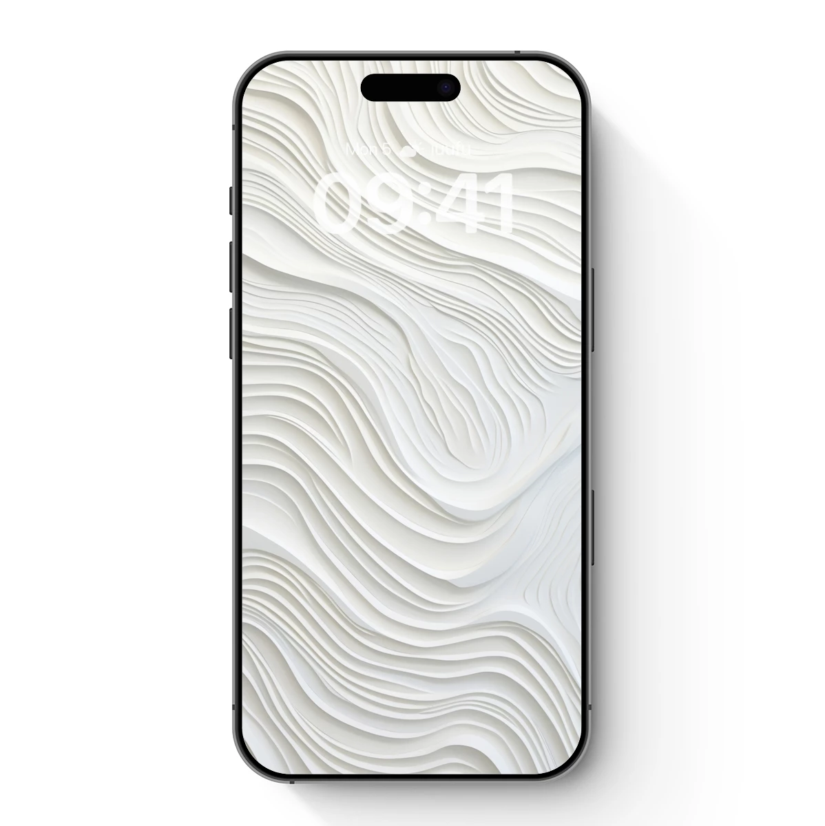 Elegant White Waves: A Sculptural Symphony