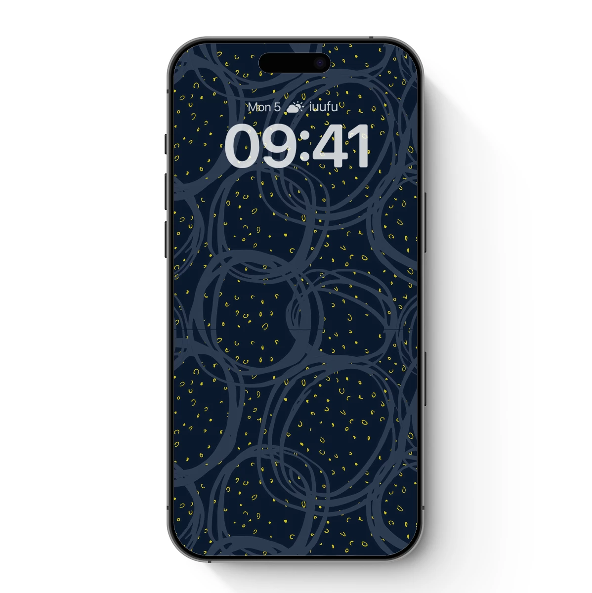 Ethereal Loops: Midnight Blue and Gold Harmony