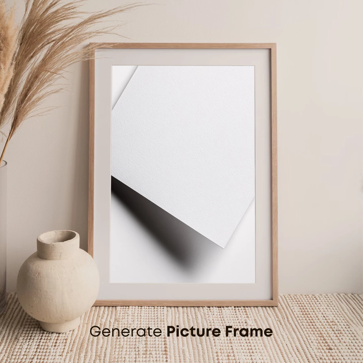 Elegant Shadow Play on White Canvas - Image 7