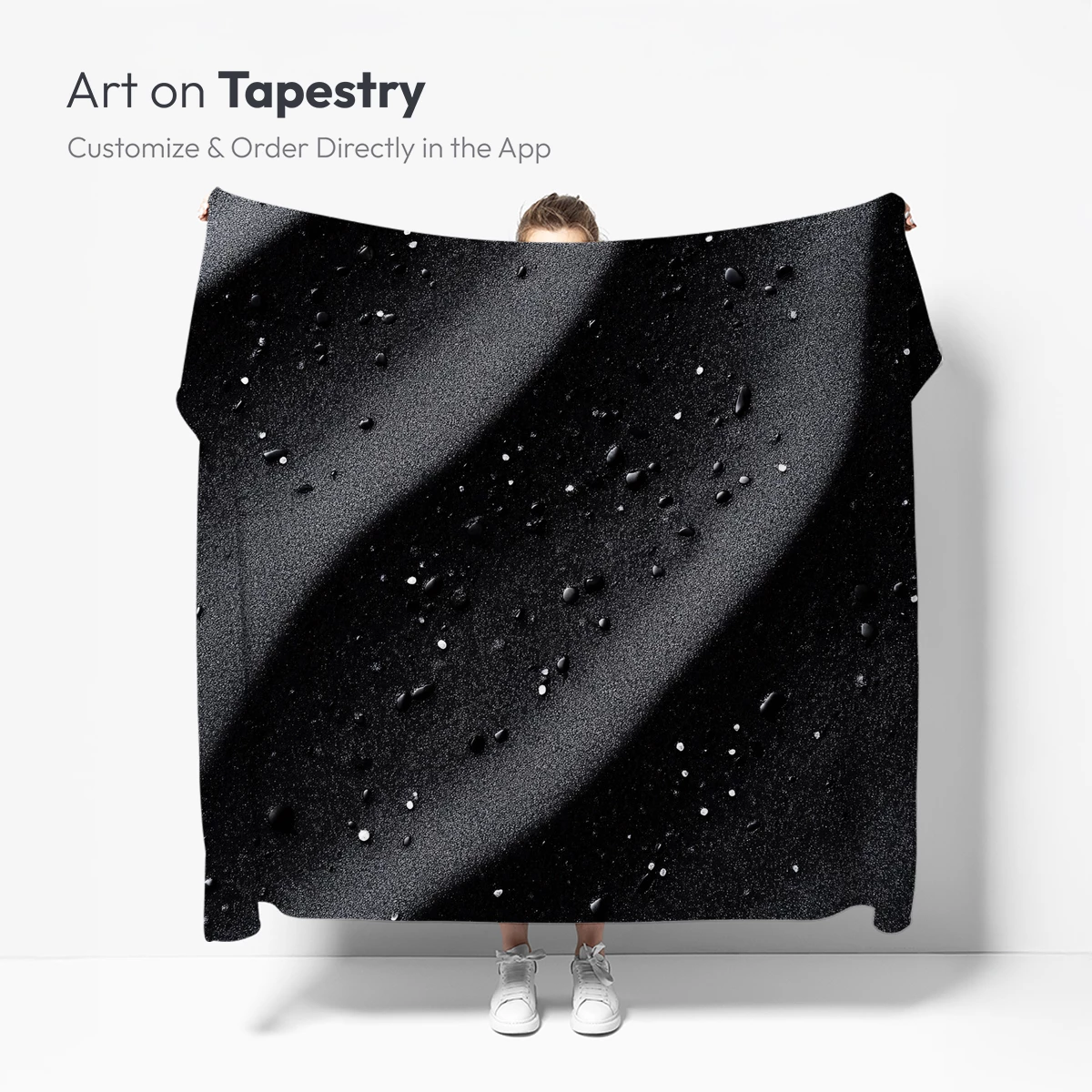 Ethereal Black Sands: Dewdrop Whispers - Image 5