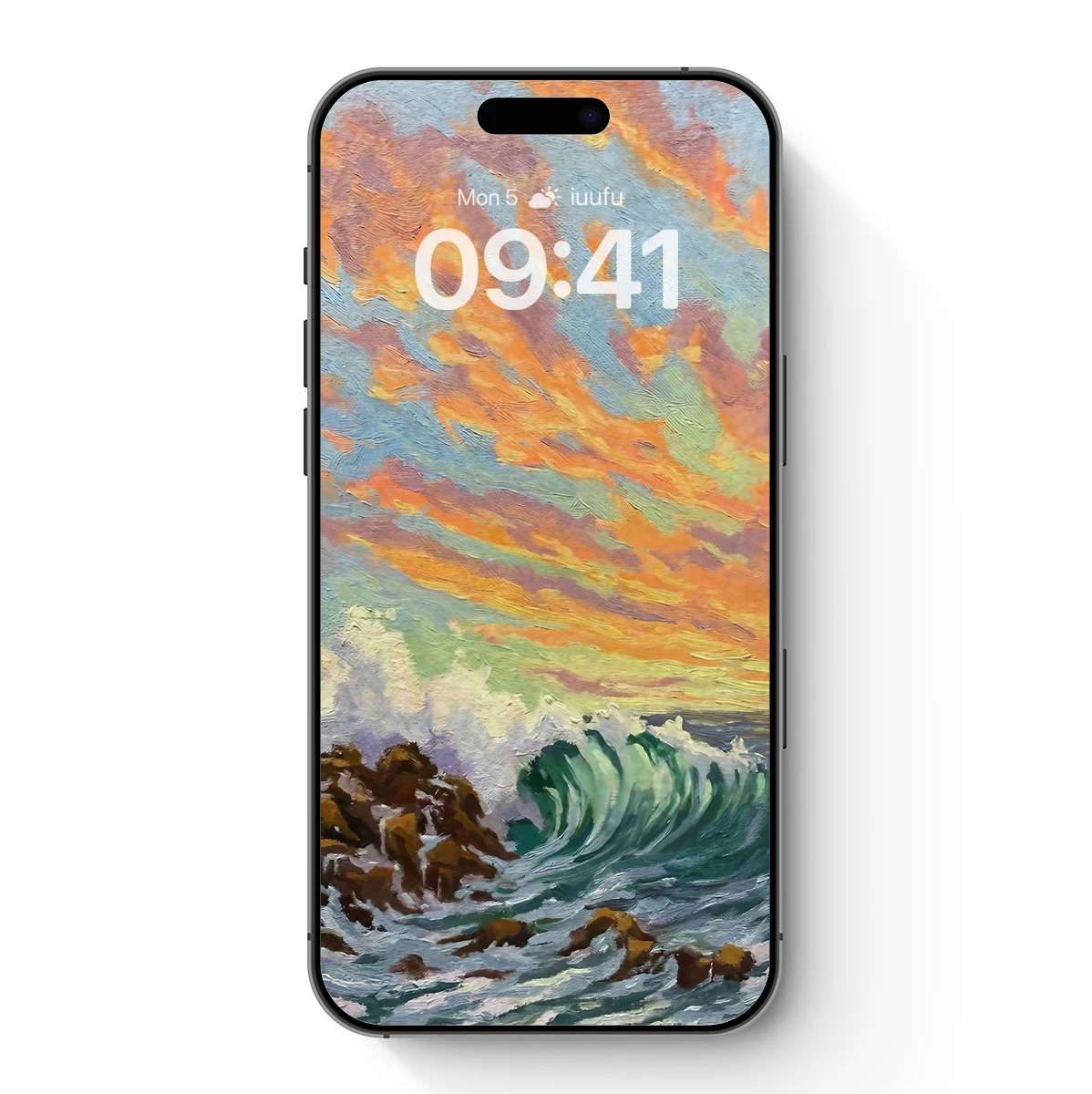 Crimson Tide: Ocean's Fury at Sunset