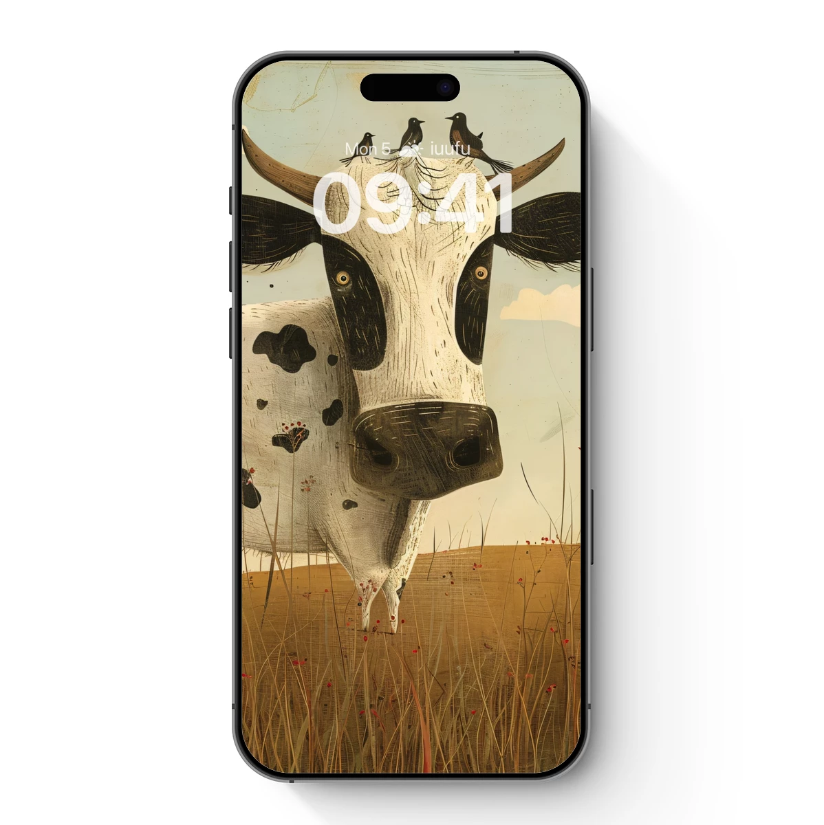 Harmony of Nature: Cow and Birds in Pastoral Bliss Harmony of Nature: Cow and Birds in Pastoral Bliss
