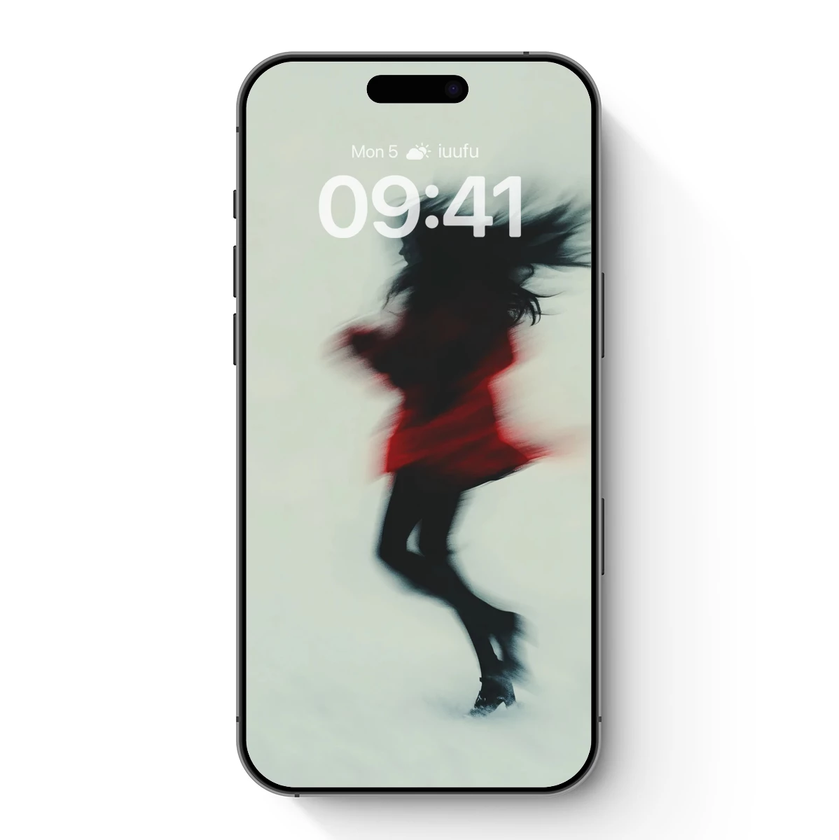 Blurred Dance in Scarlet Snow