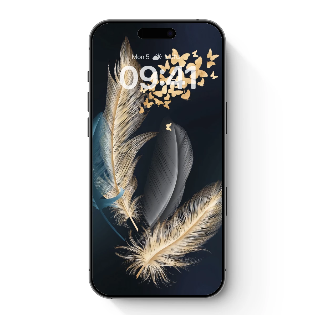 Golden Feathers and Butterflies: Ethereal Flight