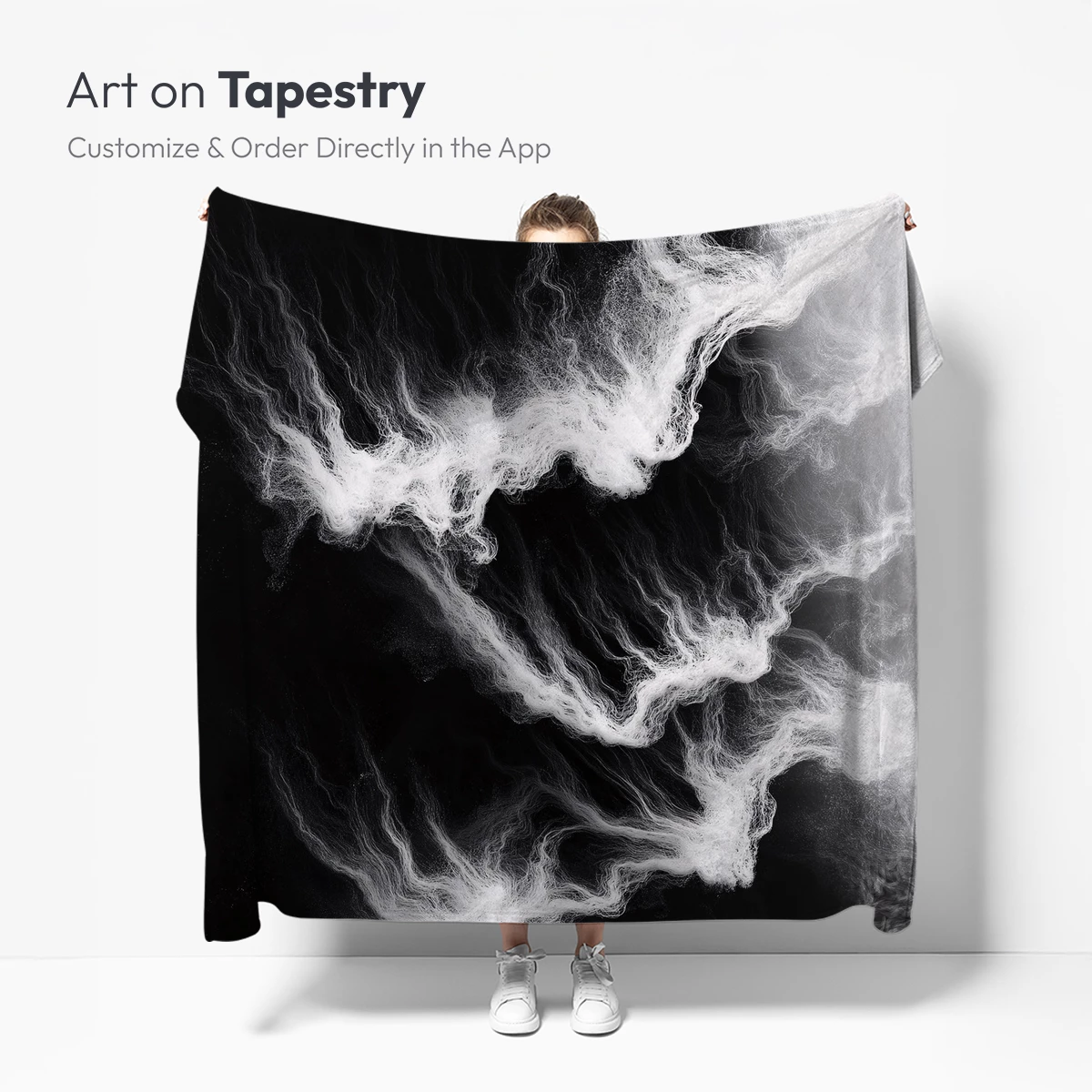 Ethereal Smoke Dance: Monochrome Whispers - Image 5