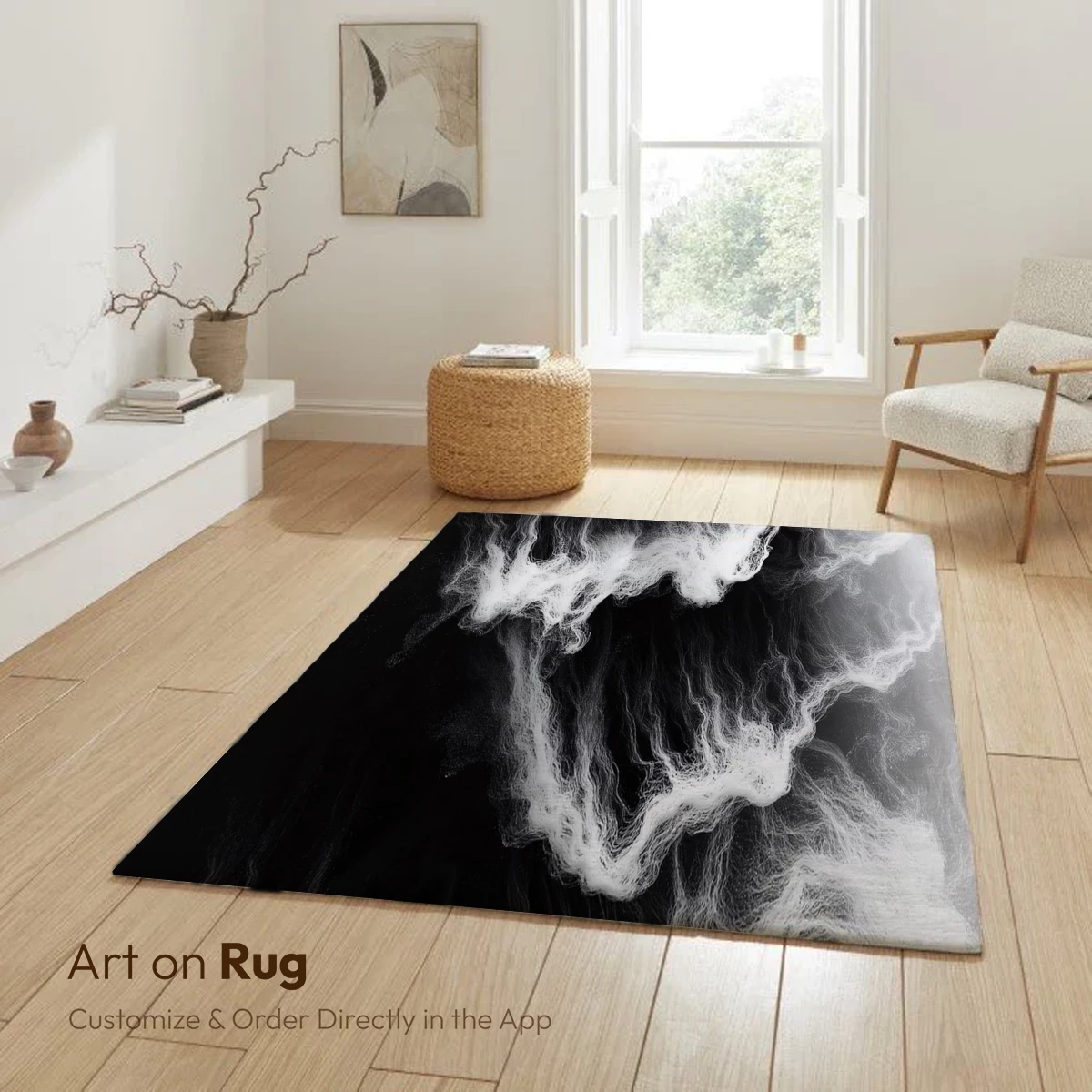 Ethereal Smoke Dance: Monochrome Whispers - Image 6