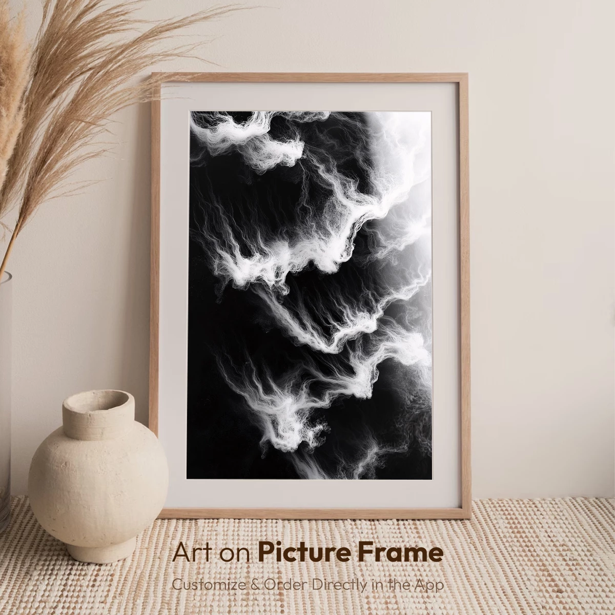 Ethereal Smoke Dance: Monochrome Whispers - Image 7