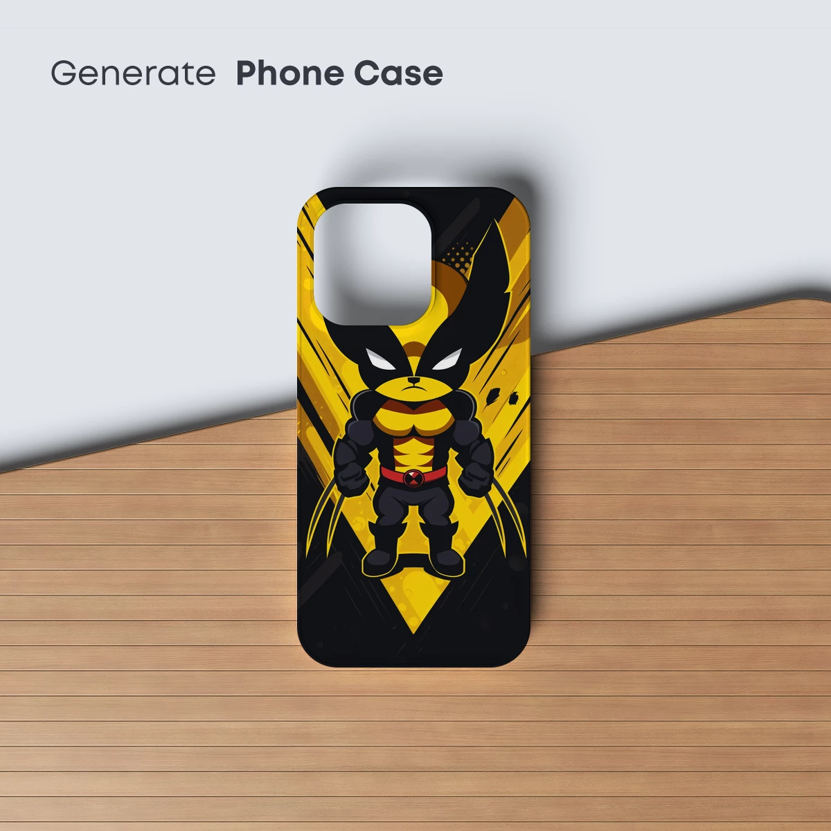 Bold Wolverine: Chibi Hero in Dynamic Yellow - Image 3