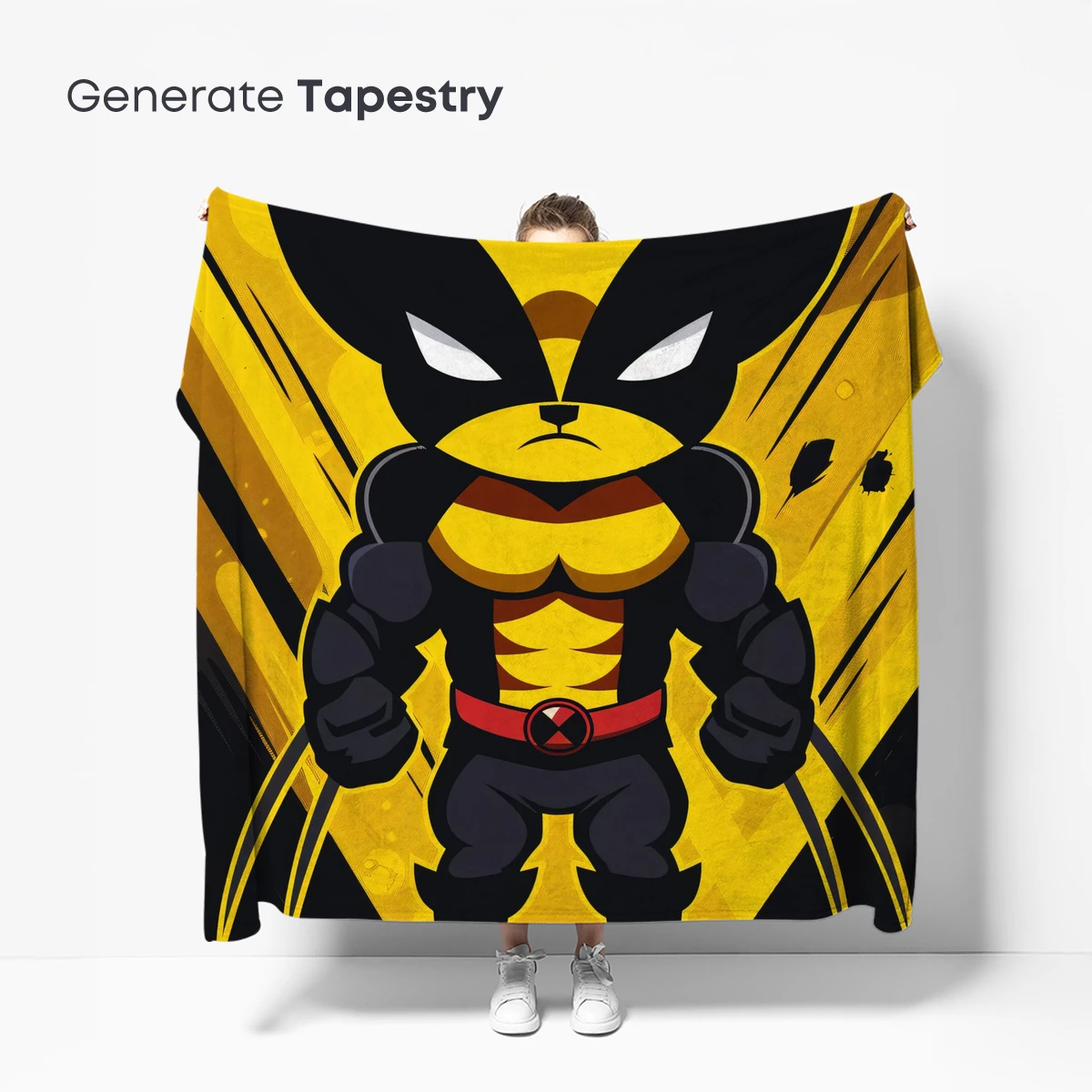 Bold Wolverine: Chibi Hero in Dynamic Yellow - Image 5