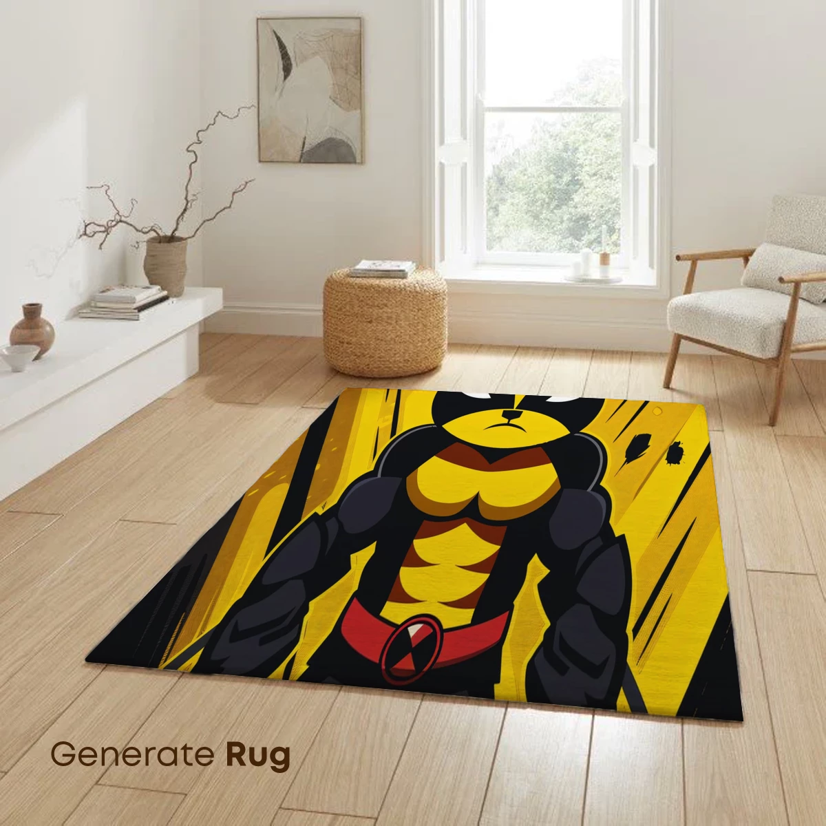 Bold Wolverine: Chibi Hero in Dynamic Yellow - Image 6