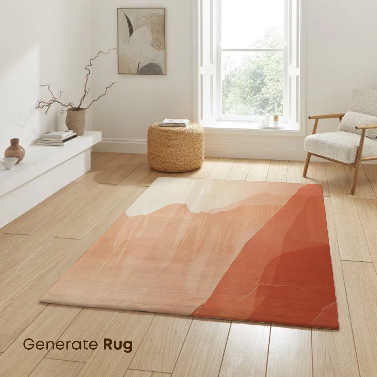 Desert Dawn Odyssey: Abstract Terracotta Layers - Image 6