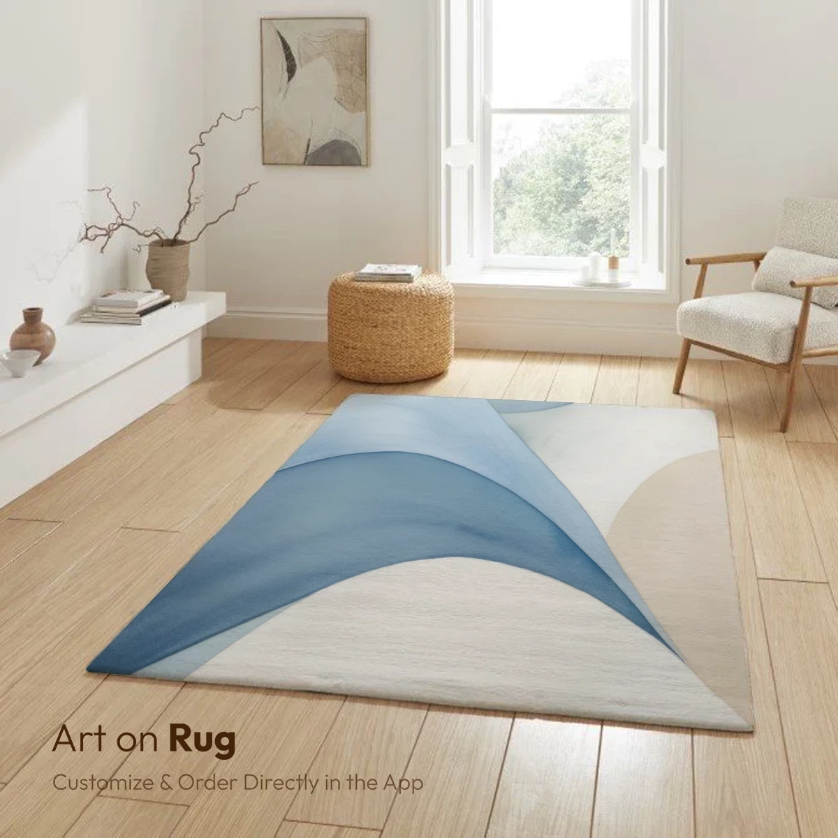 Ethereal Blue Waves: A Modern Abstract Symphony - Image 6