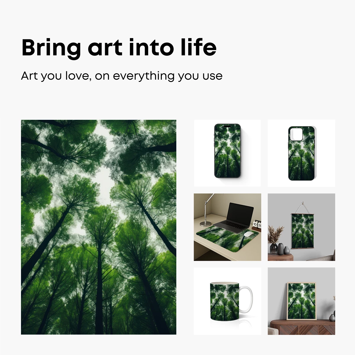 Forest Canopy: Towering Trees in Verdant Harmony - Image 2