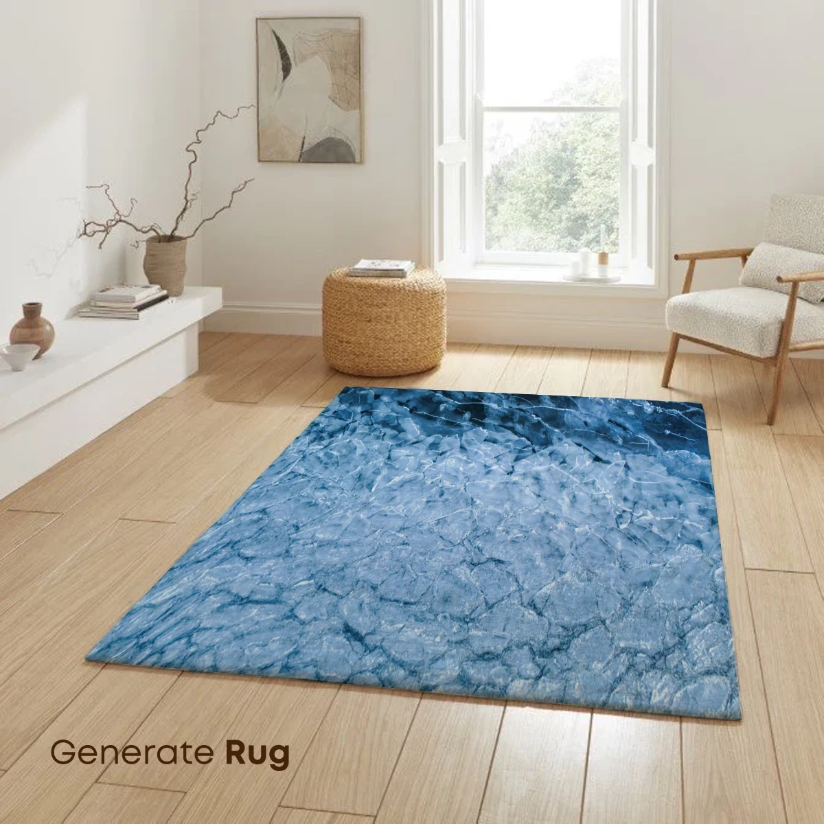 Frozen Symphony: Ice Textures in Blue - Image 6