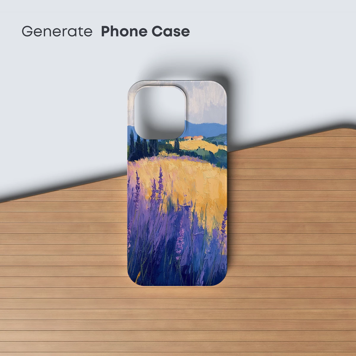 Lavender Fields at Dusk: Impressionist Landscape - Image 3