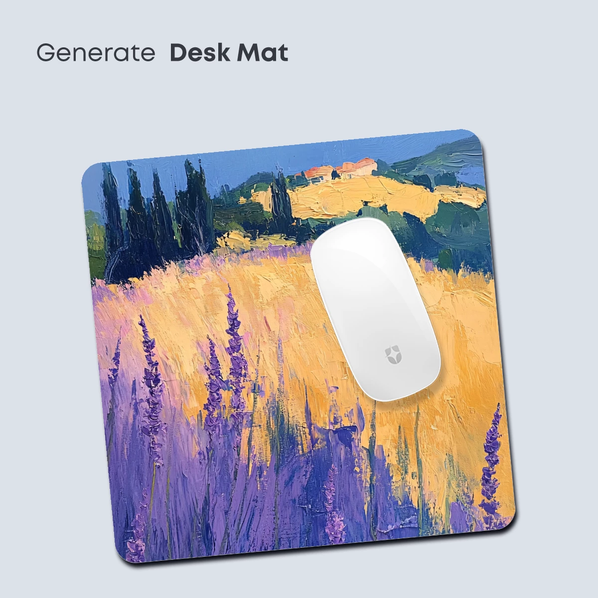 Lavender Fields at Dusk: Impressionist Landscape - Image 4