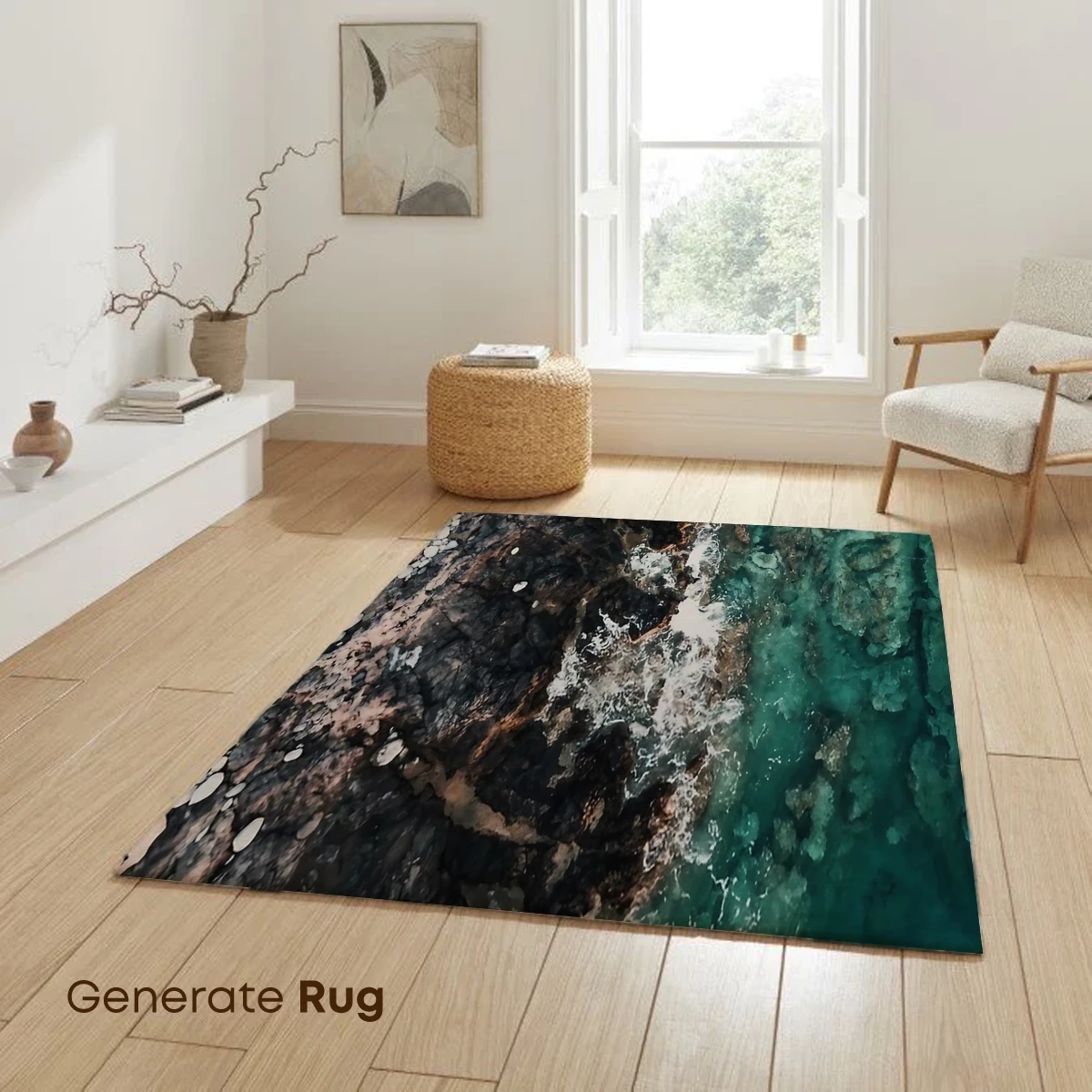 Aerial Symphony of Turquoise Tides and Rocky Shores - Image 6