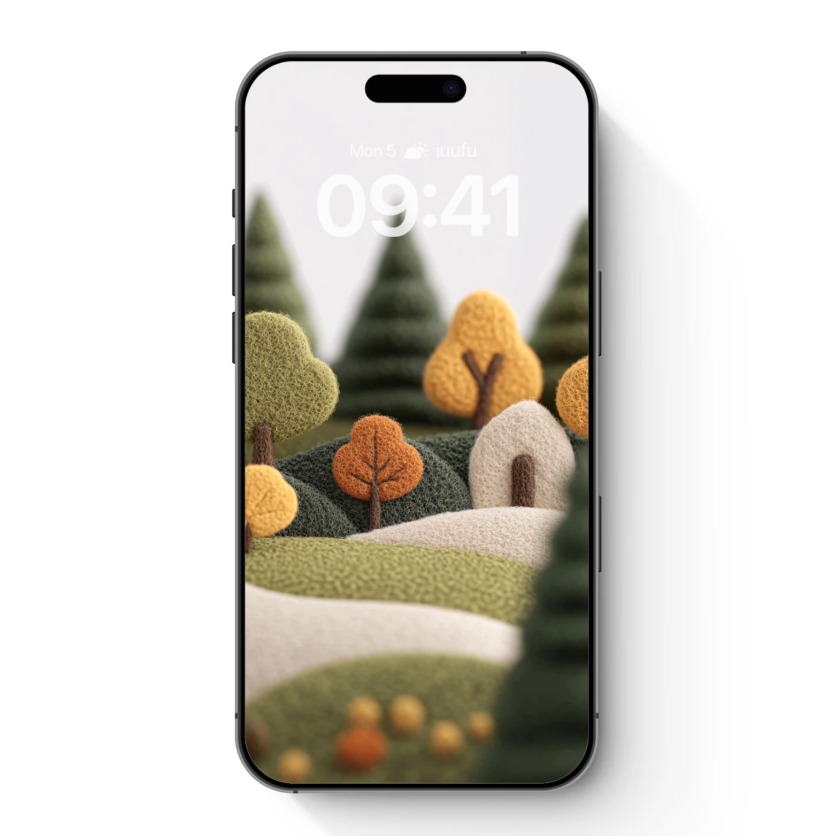 Felt Forest Whimsy: Textured Trees in Harmony