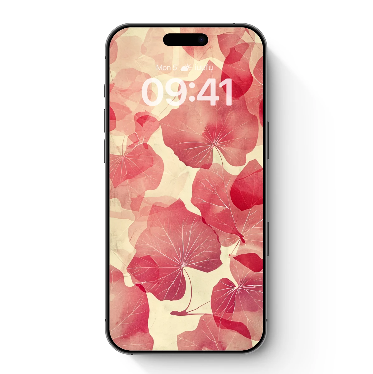 Crimson Leaf Symphony: Ethereal Botanical Art