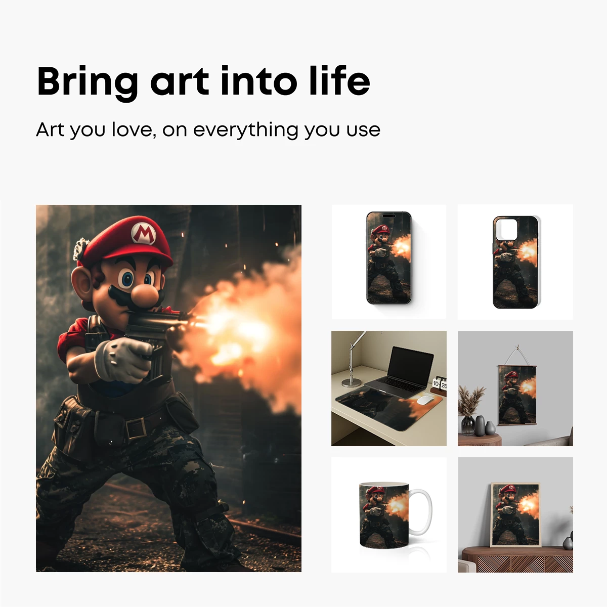 Mario's Tactical Odyssey: A Pixel Warrior's Urban Clash - Image 2