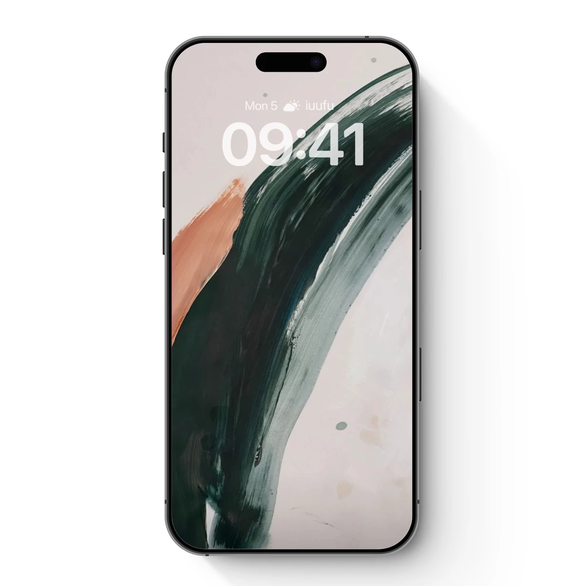 Abstract Brushstroke Symphony: Coral and Teal Fusion