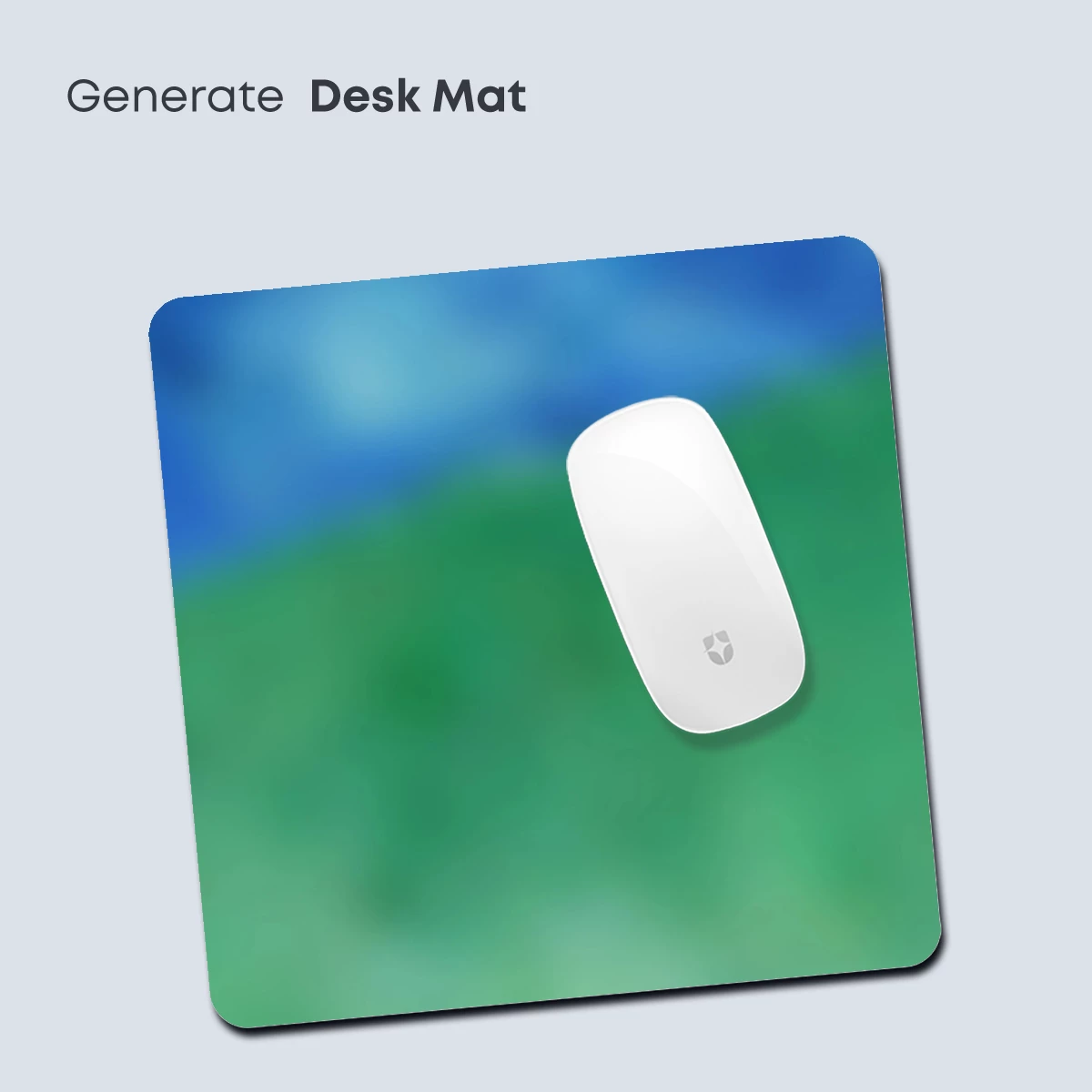 Blurred Horizon: Green and Blue Abstract - Image 4