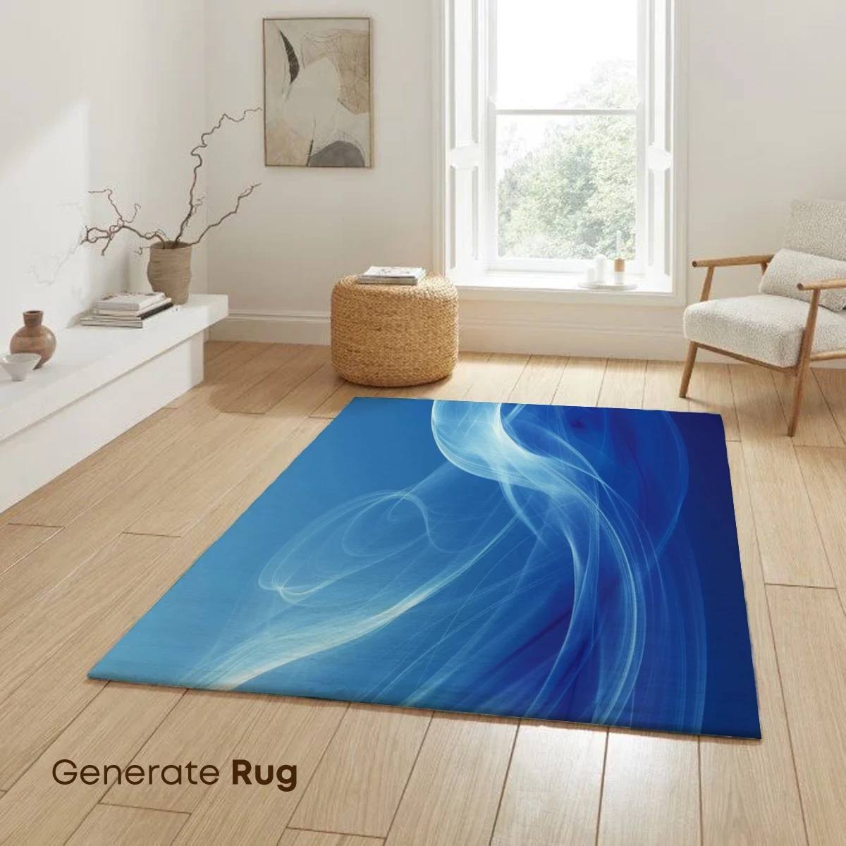 Ethereal Blue Whispers: Abstract Smoke Art - Image 6