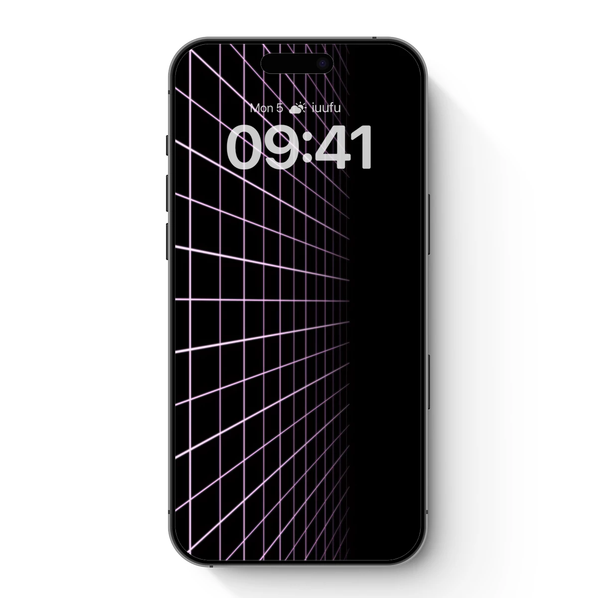 Grid Elegance in Neon Glow