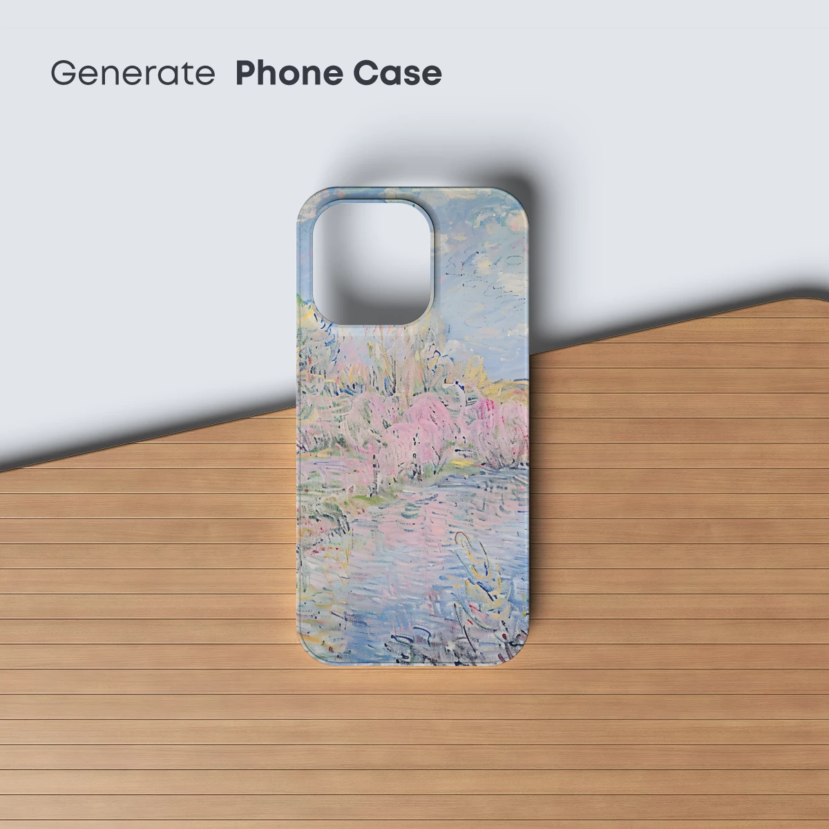 Monet's Spring Symphony: Blossoms by the River - Image 3