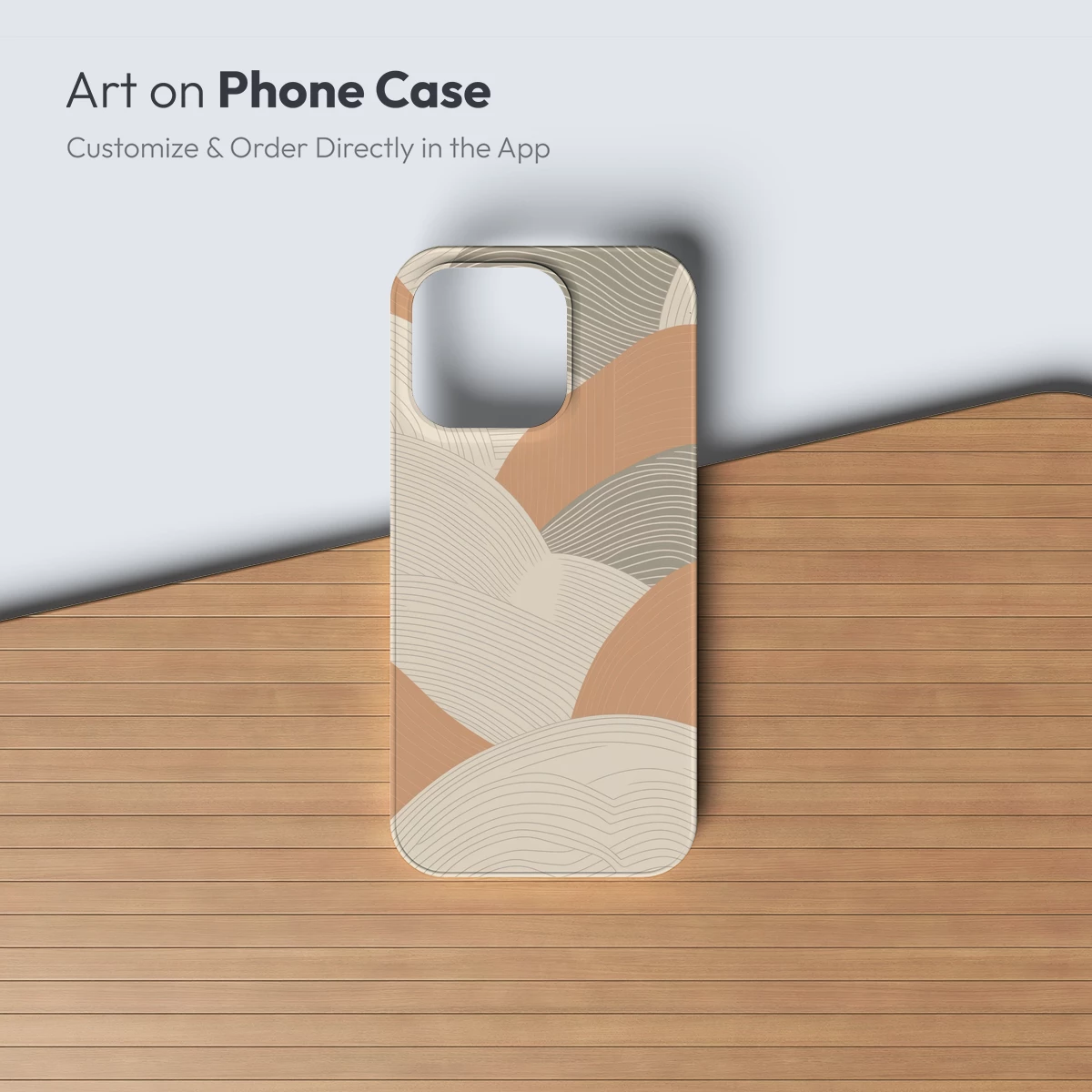 Abstract Waves in Neutral Tones - Image 3