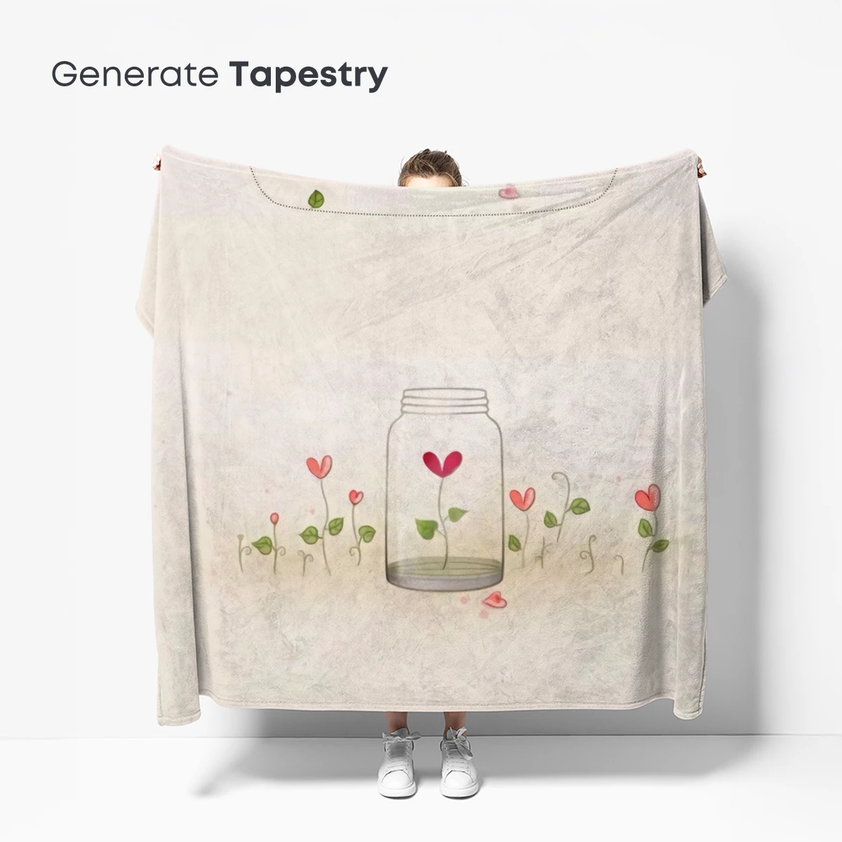 Heart-Bloom Jar: Whimsical Floral Fantasy - Image 5