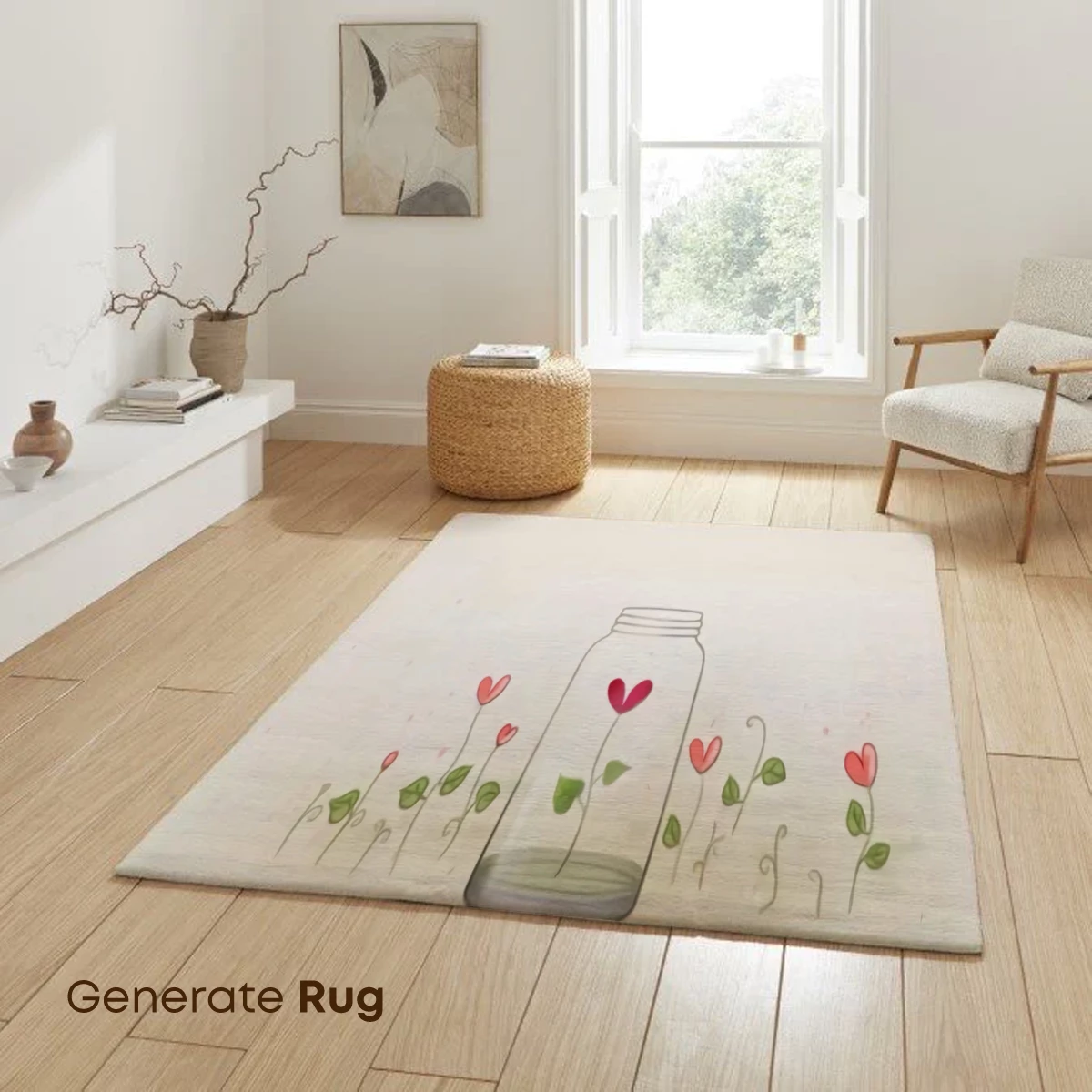 Heart-Bloom Jar: Whimsical Floral Fantasy - Image 6