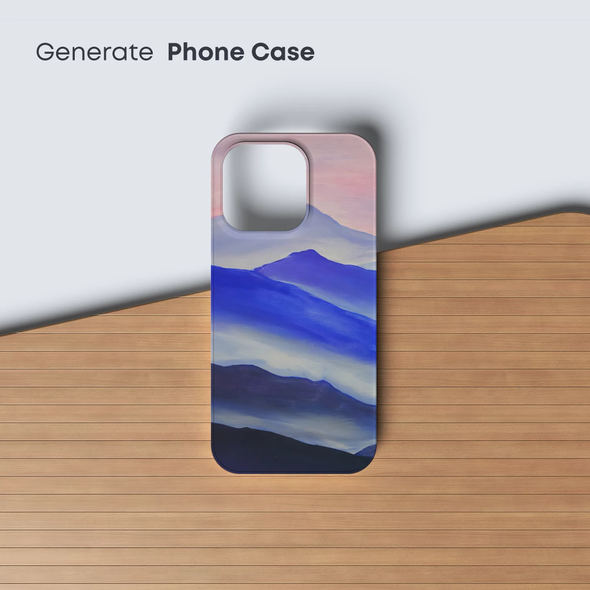 Ethereal Mountain Layers in Twilight Hues - Image 3