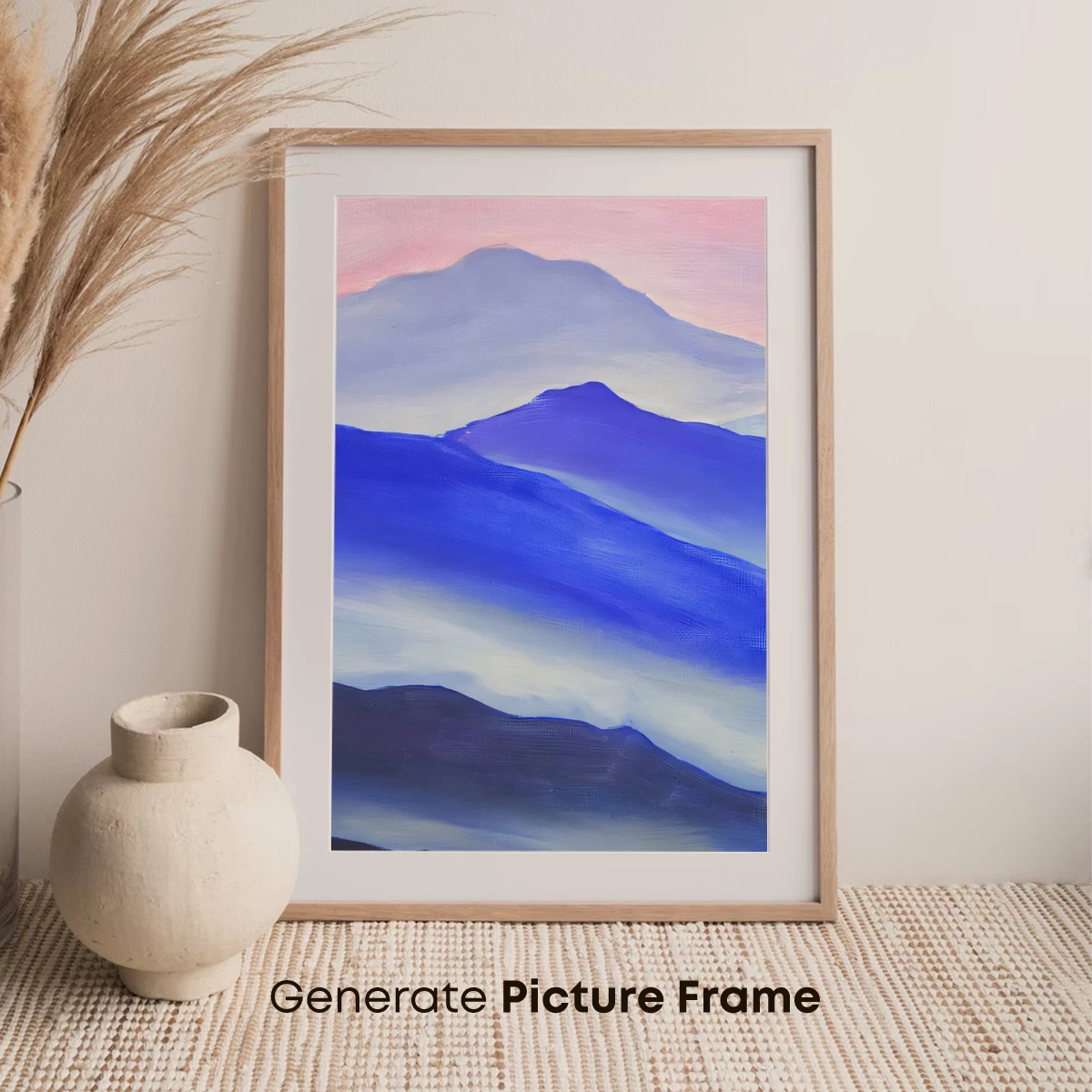 Ethereal Mountain Layers in Twilight Hues - Image 7