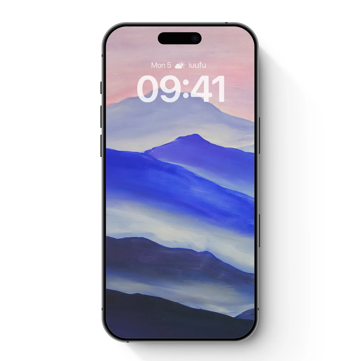 Ethereal Mountain Layers in Twilight Hues