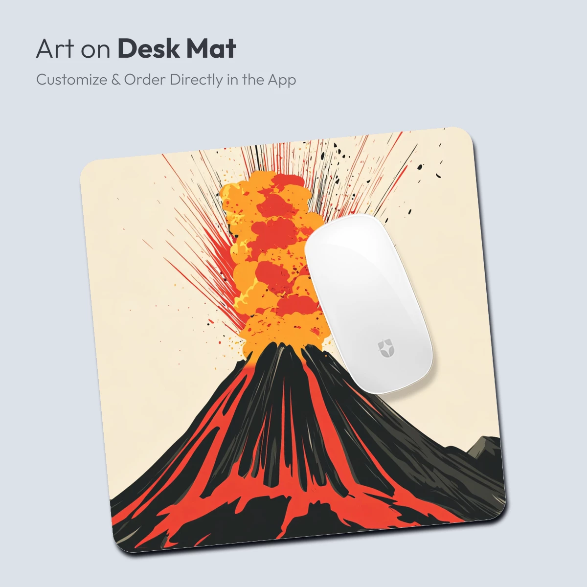 Erupting Volcano: Fiery Abstract Art - Image 3