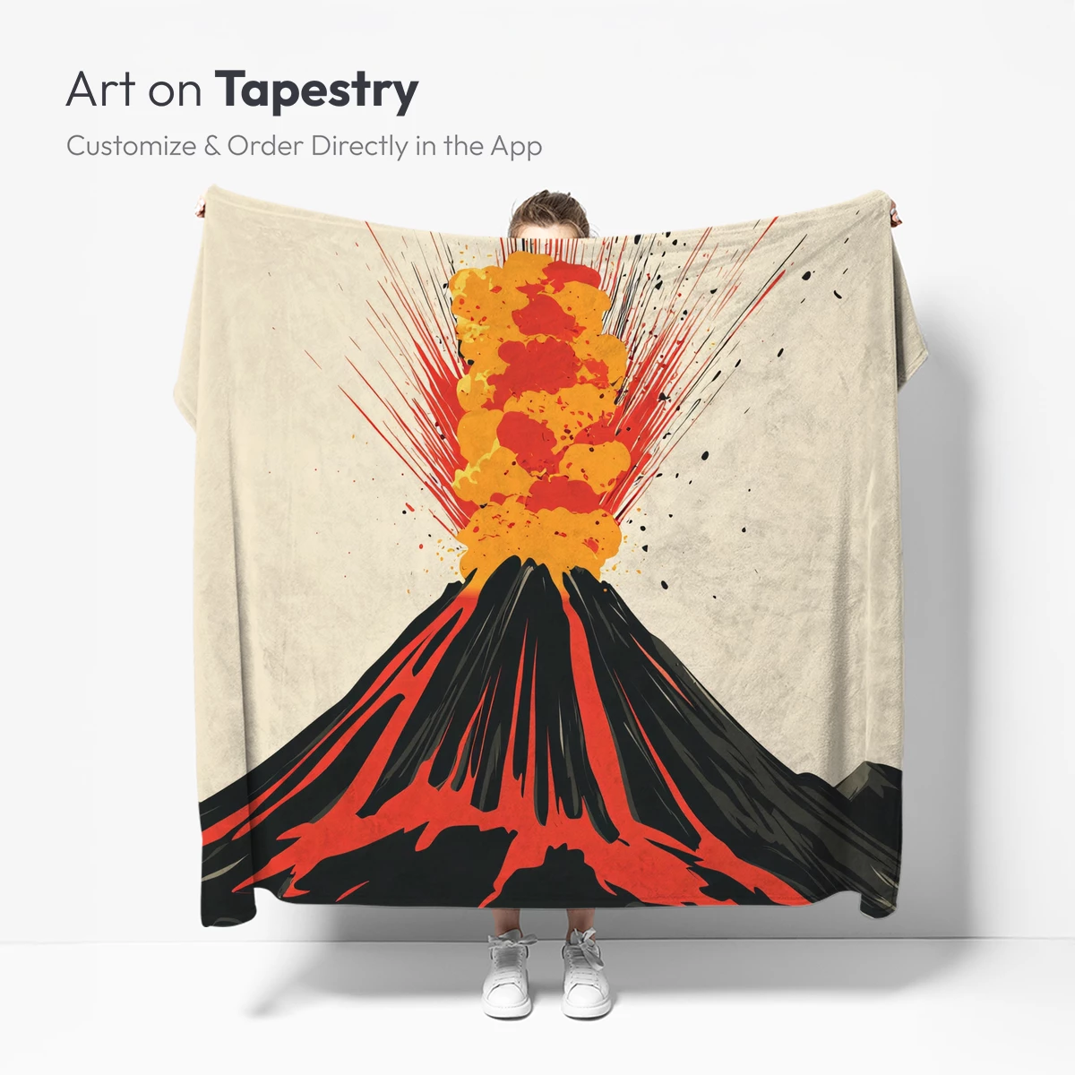 Erupting Volcano: Fiery Abstract Art - Image 4