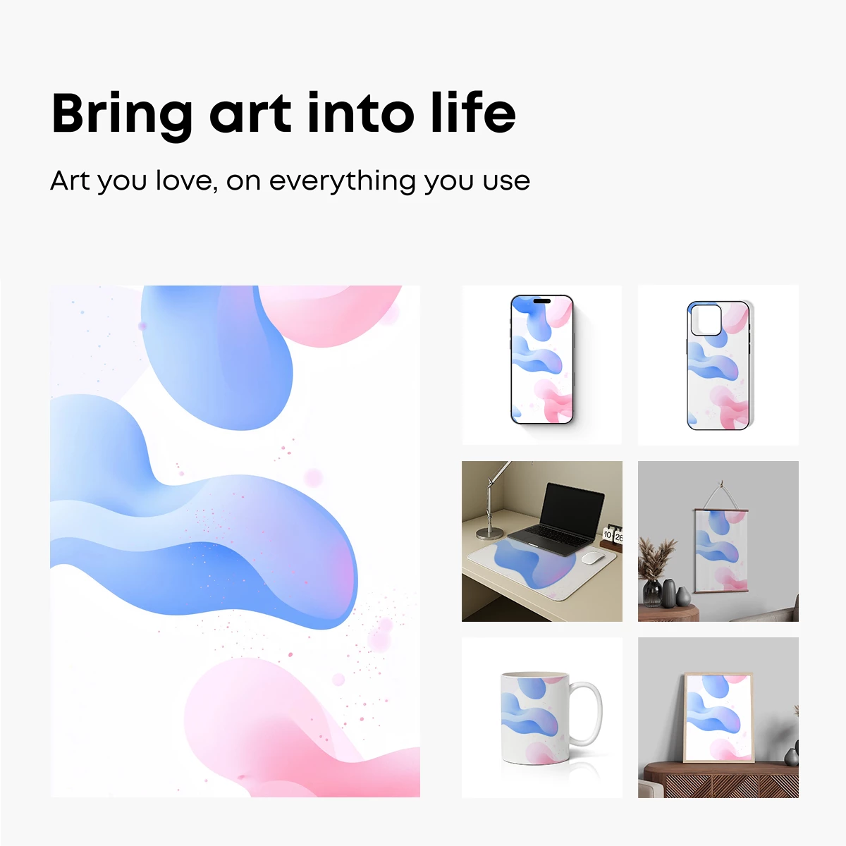 Fluid Dreams: Pastel Waves in Motion - Image 2