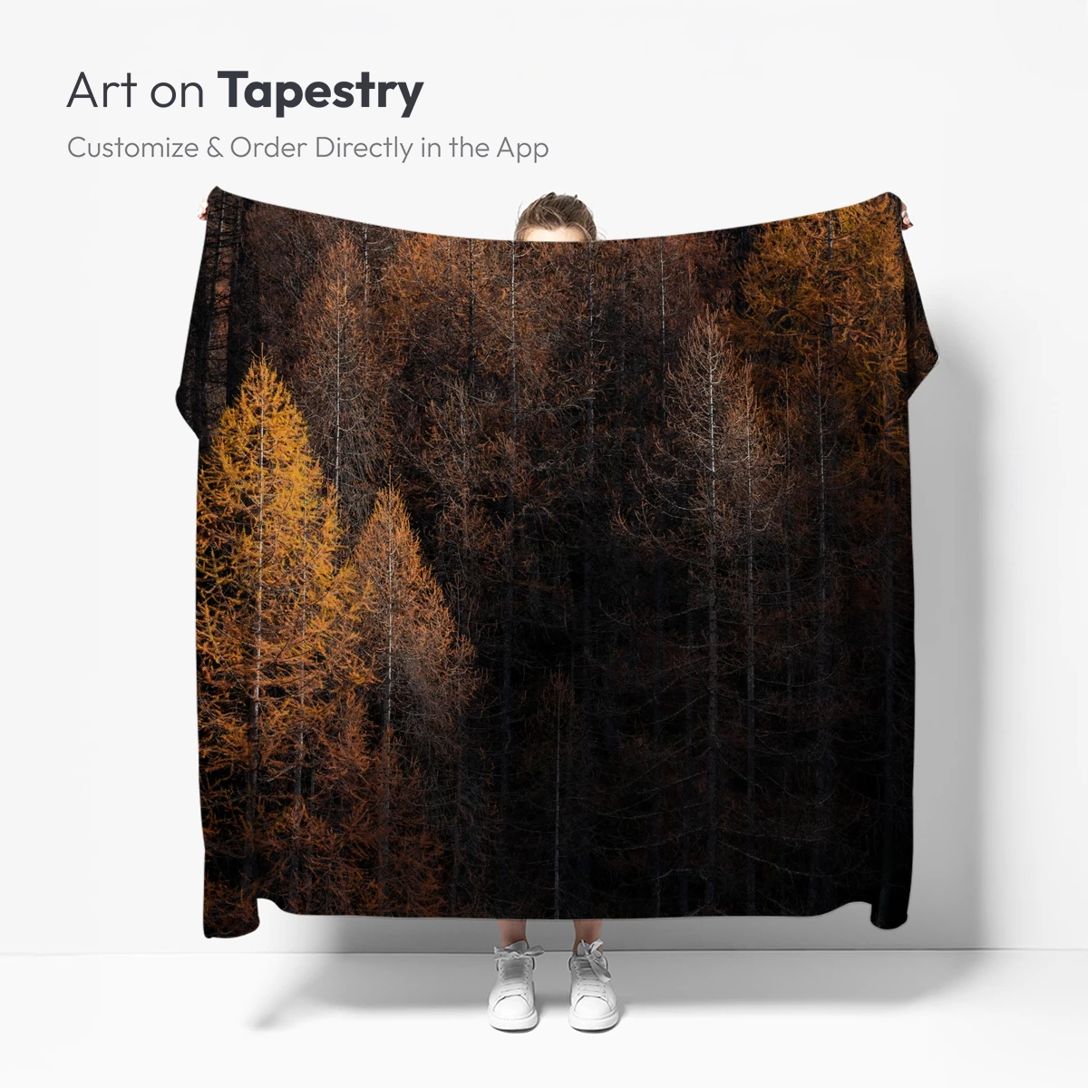 Autumnal Forest Symphony: Golden Hues and Shadows - Image 4