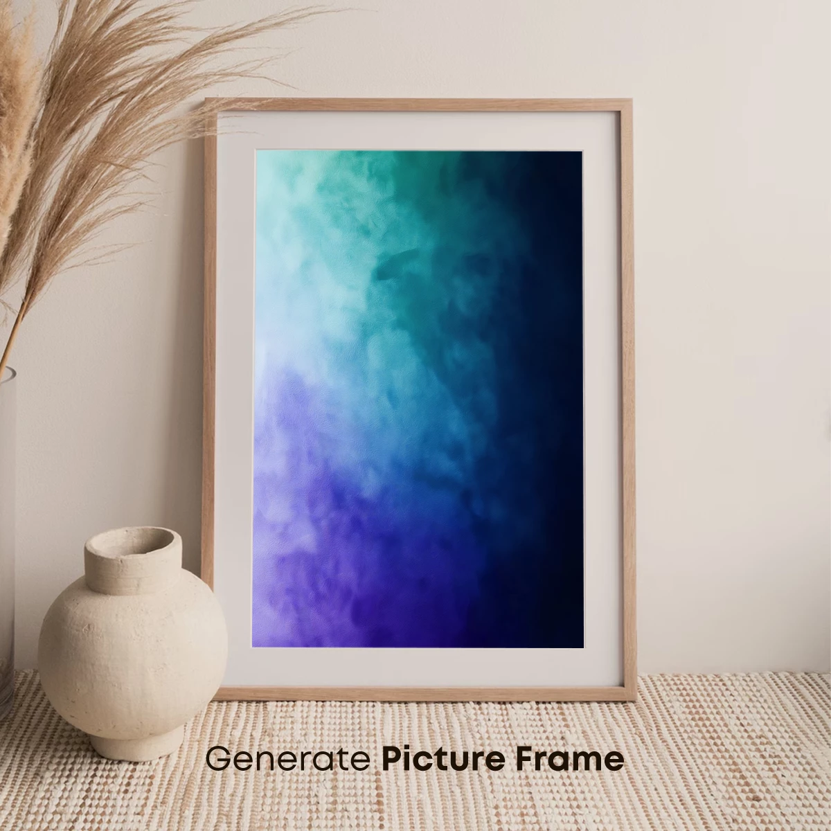 Abyssal Nebula: Ethereal Smoke in Teal and Violet - Image 7