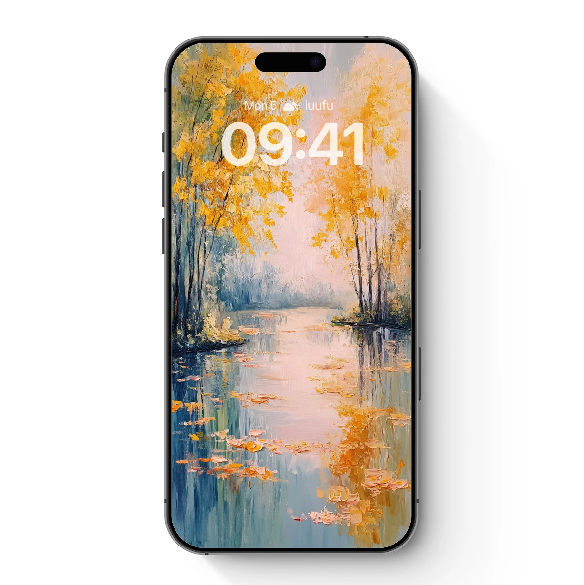 Autumn Reflections: Impressionist River Glow