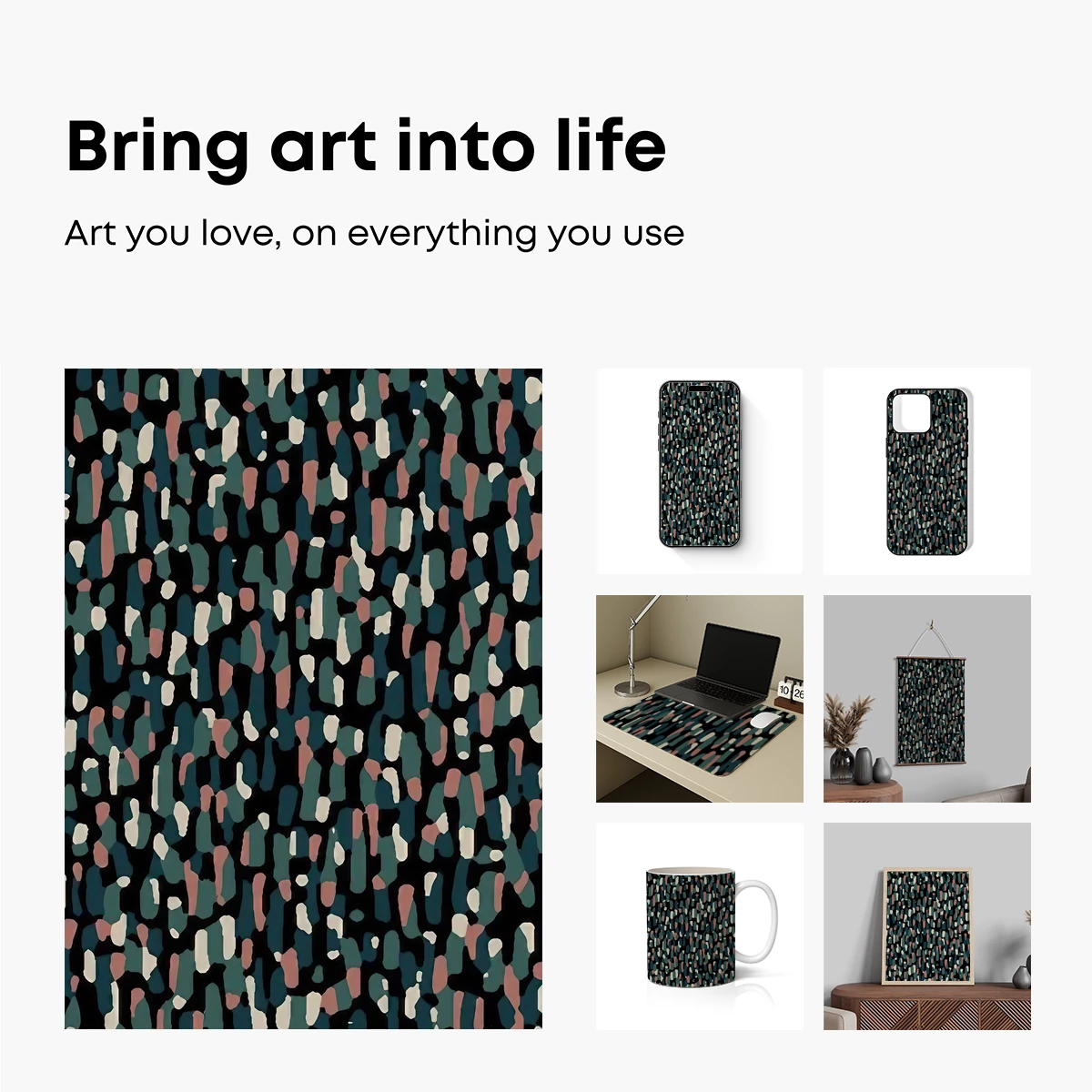 Abstract Pixel Symphony: Digital Camouflage - Image 2