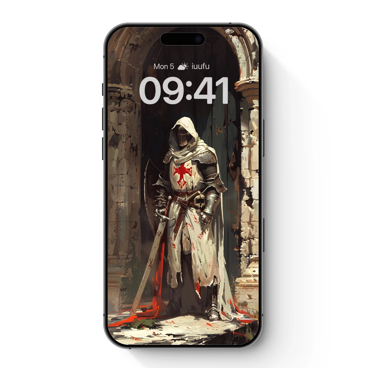 Bloodstained Templar Knight in Ruins