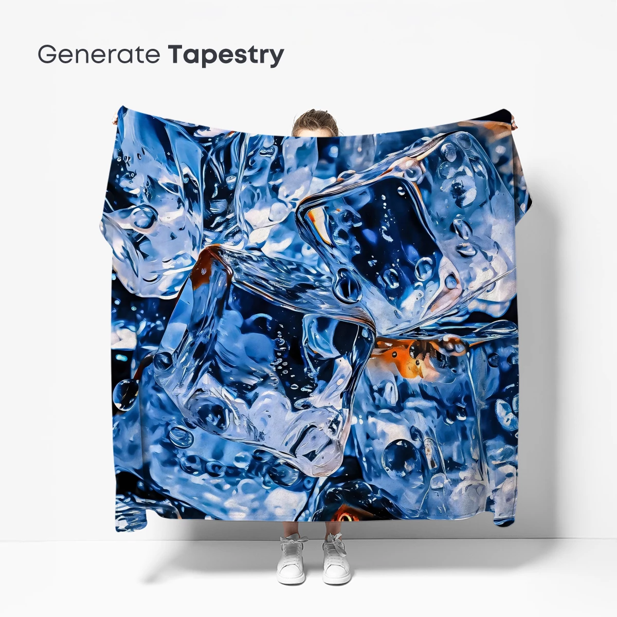 Crystal Clarity: Ice Cubes in Ethereal Light - Image 5